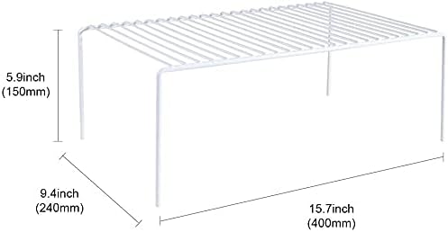 Kitchen Cabinet Shelf Organizer Set of 3, Large (15.7 x 9.4 inch)
