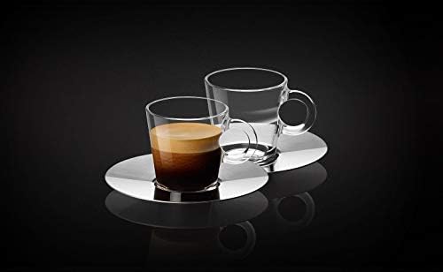 Nespresso Set Glass Collection Espresso Cups & Saucers,A & P Cahen