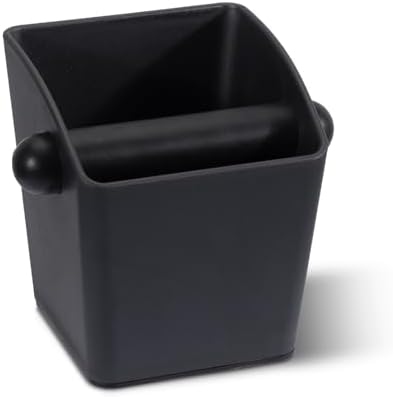 Espresso Knock Box - Shock-Absorbent Durable ABS Coffee Grounds Knock