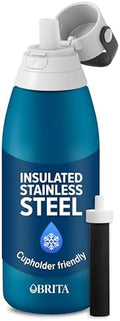 Brita Stainless Steel Premium Filtering Water Bottle, BPA-Free