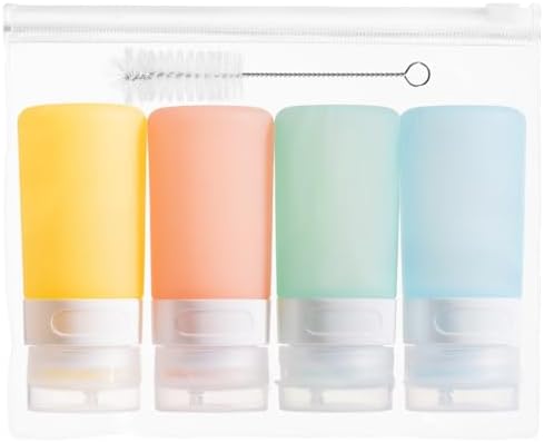 MICEBAY 2 oz Condiment Squeeze Bottles, Leakproof Salad Dressing