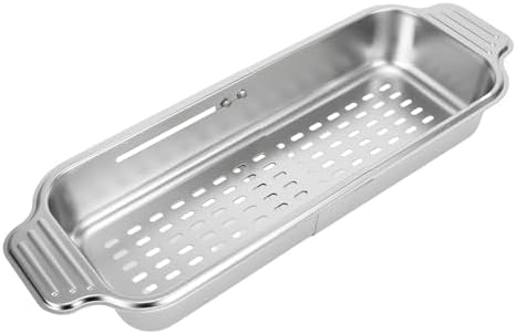 Retractable Kitchen Sink Basket, Over the Sink Adjustable Colander