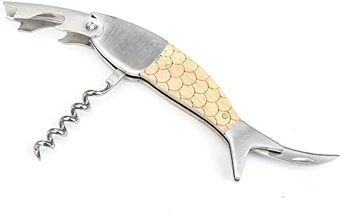 Unique Fish Corkscrew, Professional Waiters Corkscrew Wine Key Bottle
