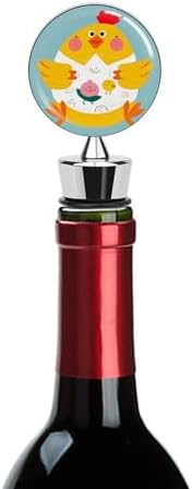 Funny Chick Wine Stopper Vacuum Alloy Wine Bottle Stopper Reusable