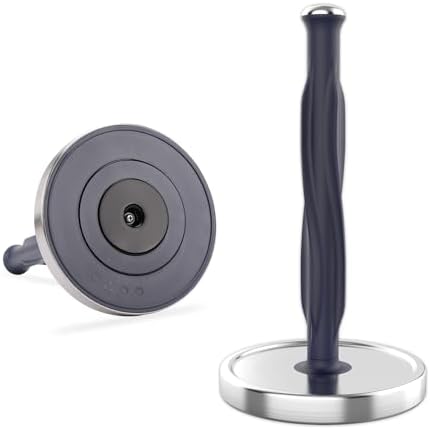 KITCHENDAO One-Handed Countertop Paper Towel Holder, Stainless Steel
