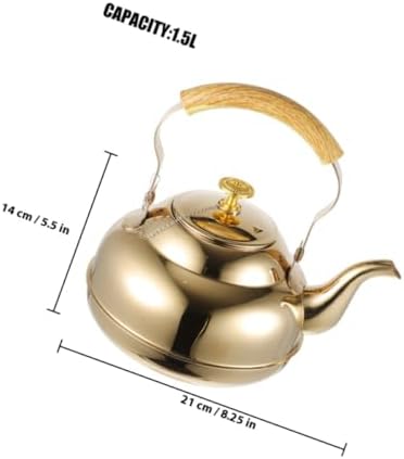 Stainless Steel Stovetop Teapot with Infuser, 1 pack