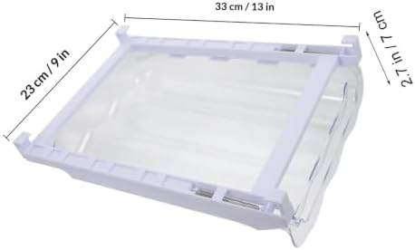 Egg Holder Drawer Refrigerator Organizer Dispenser White Plastic