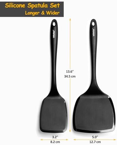 Vovoly Large Silicone Spatula Set, 600°F