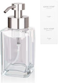 Foaming Soap Dispenser with Stainless Steel Pump, 12oz Refillable