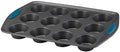 Rachael Ray Yum -o! Nonstick Bakeware 12-Cup Muffin Tin With Grips