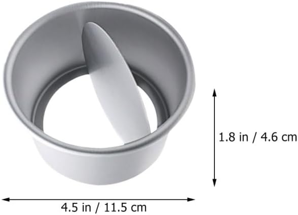 Artibetter 5pcs Round Cake Pans Set Anodized Aluminum Alloy