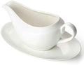 Gravy Boat with Saucer, 14oz Ceramic Gravy Bowl