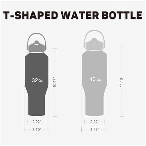 40oz Water Bottles Insulated with Straw,Leak Proof Water Bottles Fit
