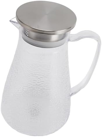 Qiilu Durable Glass Water Pitcher with Lid for Fridge – 1500ml Acrylic