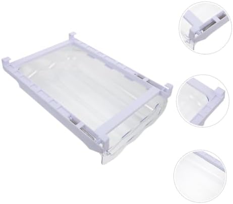 Drawer Type Egg Holder Refrigerator Egg Dispenser for Xmas White