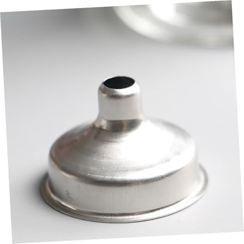 Abaodam 12pcs Mini Stainless Steel Wide Mouth Funnels for Liquid