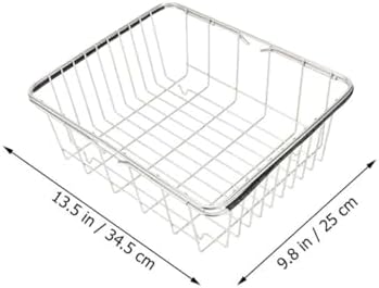 DOITOOL Expandable Stainless Steel over Sink Colander Basket