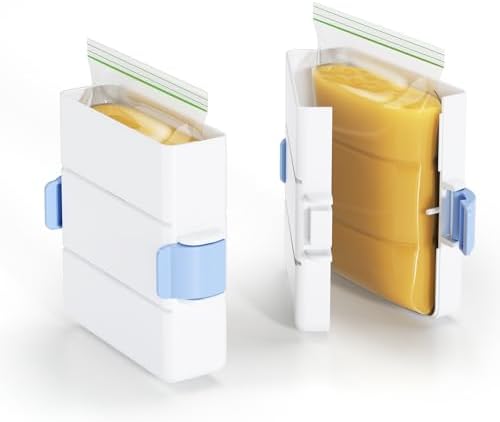 LAMU 2 Pack 2 Cup Souper Soup Cubes Freezer Container