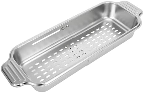 Retractable Stainless Steel Sink Basket, Expandable Over The Sink