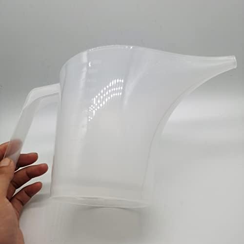 Transparent Plastic Funnel Measuring Cup Large Capacity Long Nozzle