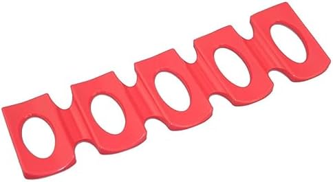 3pcs Silicone Fridge Storage Rack for Beverage Cans, Red