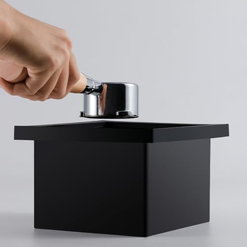 Espresso Knock Box Chute, Stainless Steel Built-in Desktop Coffee