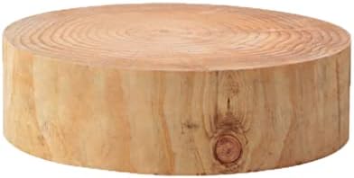 Round Pine Wood Butcher Block Cutting Board for Meat