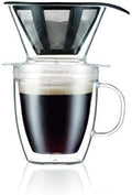 Bodum 12oz Pour Over Coffee Dripper Set w/Double Wall Mug and Reusable