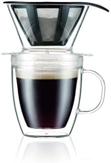 Bodum 12oz Pour Over Coffee Dripper Set w/Double Wall Mug and Reusable