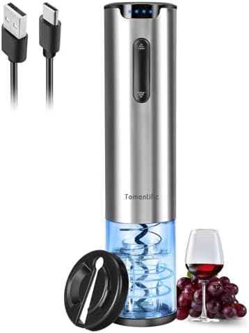 Electric Wine Opener Tomentific, Rechargeable Automatic Wine Corkscrew
