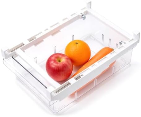 Transparent Refrigerator Drawer, Under Shelf Pull Out Organizer Bins