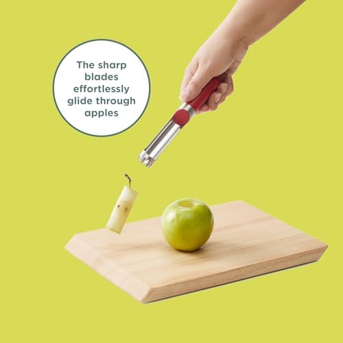 Chef'n 16 Slice Apple Corer and Slicer, Stainless Steel Blades with