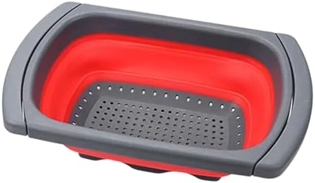 Produce Washing Tub, Expandable Sink Drain Tray, Multipurpose Pasta