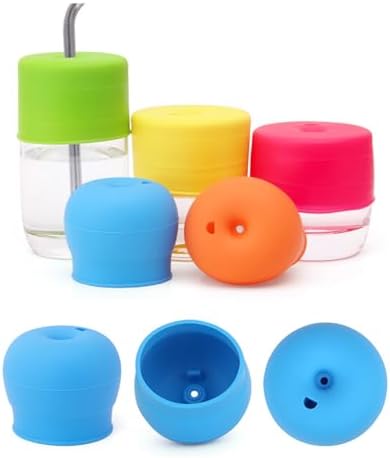 5 Pack Silicone Sippy Cup Lids