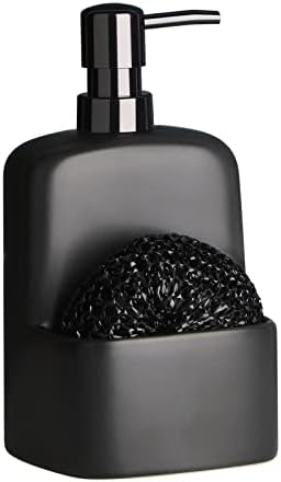 Dish Soap Dispenser - Kitchen Soap Dispenser with Sponge Holder Matte