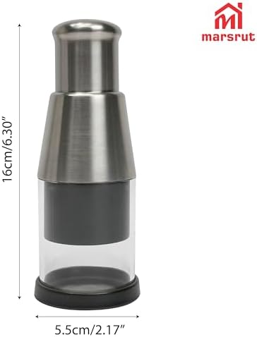 Stainless Steel Garlic Press, Silver