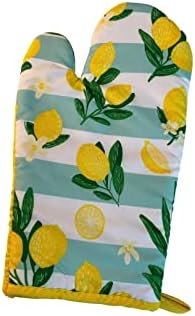 Spring Lemons Dish Towels, Drying Mat, Apron and Oven Mitt Bundle