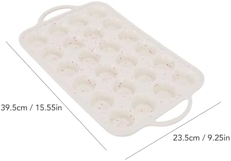 Vikye Silicone Mini Muffin Pan, 24 Cup Nonstick Cupcake Tray and