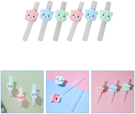 GALPADA Silicone Reusable Drinking Straws Set with Clips, 6 Pieces