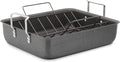 Calphalon Premier Hard-Anodized Nonstick 16In Roasting Pan With Rack, Metallic