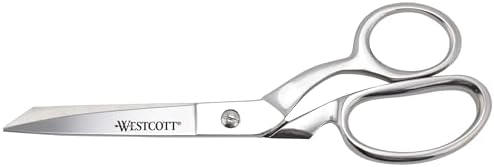 Westcott 8-Inch Forged Heavy Duty Bent Fabric Scissors