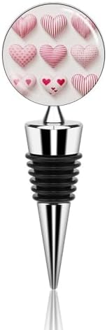 Bright Peach Heart Wine Stopper Vacuum Alloy Wine Bottle Stopper