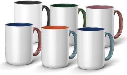 Cricut® Beveled Ceramic Mug Blank - 15 oz/425 ml (6 ct)