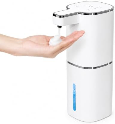 Automatic Foaming Soap Dispenser, USB Rechargeable (White, Foaming)
