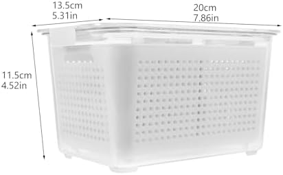 Beavorty Sealing Crisper Storage Container with 2 Compartments