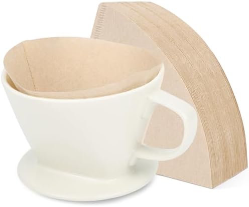 Segarty Pour Over Coffee Maker Set - Single Cup White Ceramic Coffee