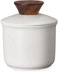 DOWAN French Butter Crock for Countertop, Ceramic Butter Dish with