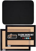 Gorilla Grip Microfiber Dish Drying Mat and Silicone Baking Mat, Slip
