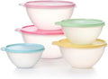Tupperware Wonderlier 10-Piece Vintage Pastel Set (5 Bowls + 5 Lids)