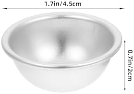 Half-Round Cake Mold Set - 4Pcs Aluminum Alloy Baking Pan for Diy Bath